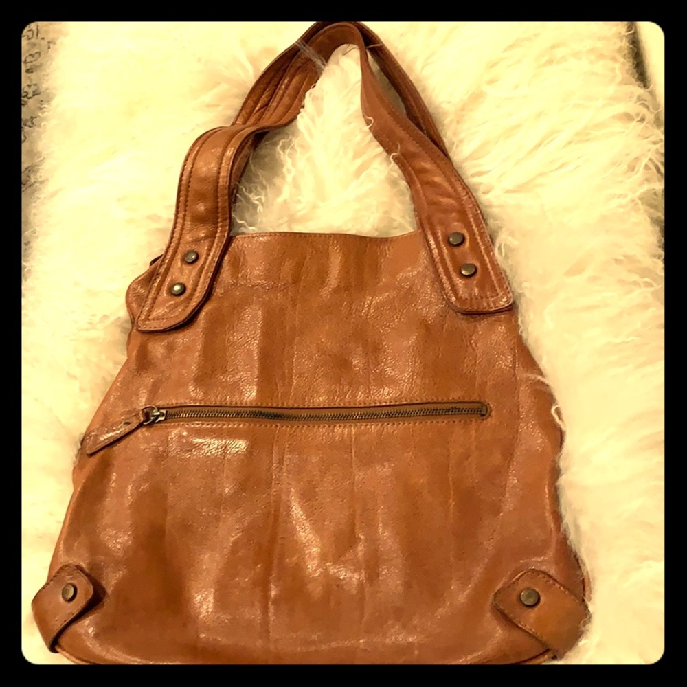 Leather KALE shoulder bag